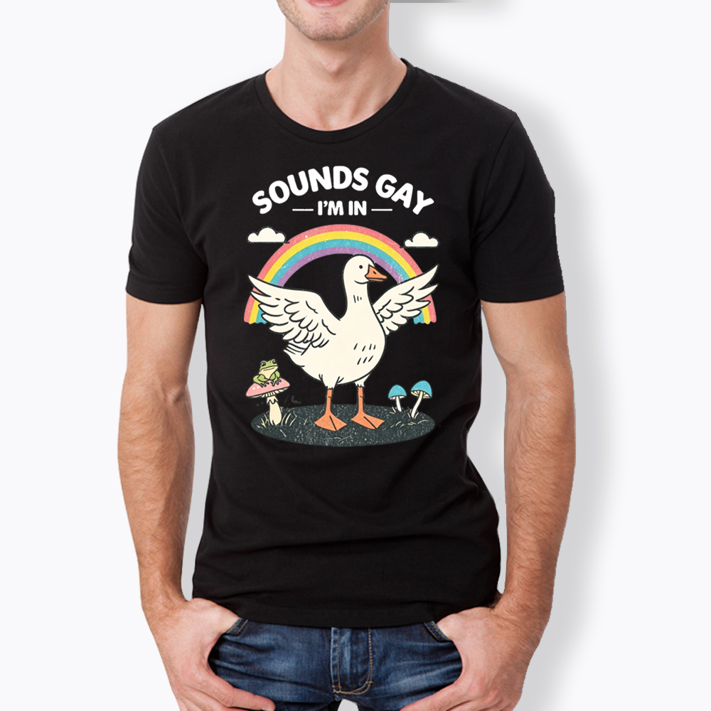Silly Goose Sounds Gay I'm In Rainbow Classic T-Shirt