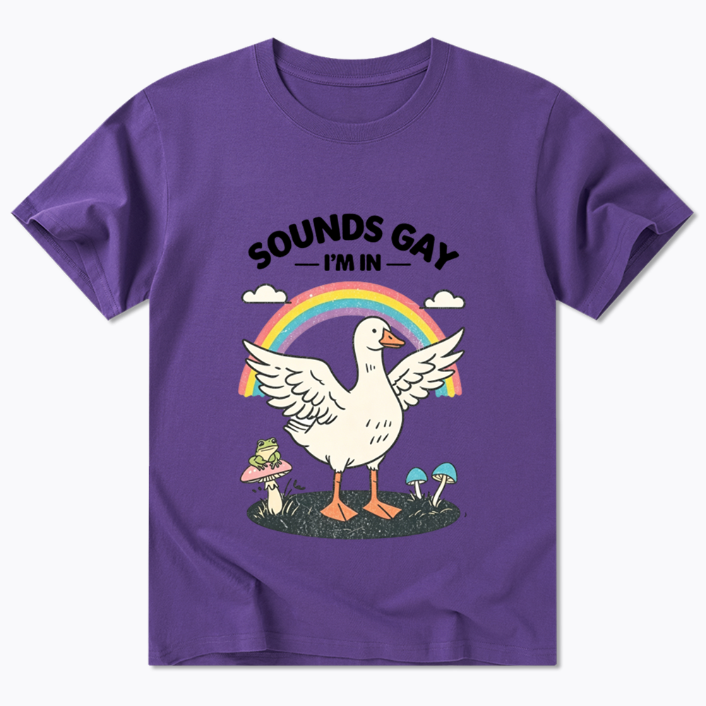Silly Goose Sounds Gay I'm In Rainbow Classic T-Shirt