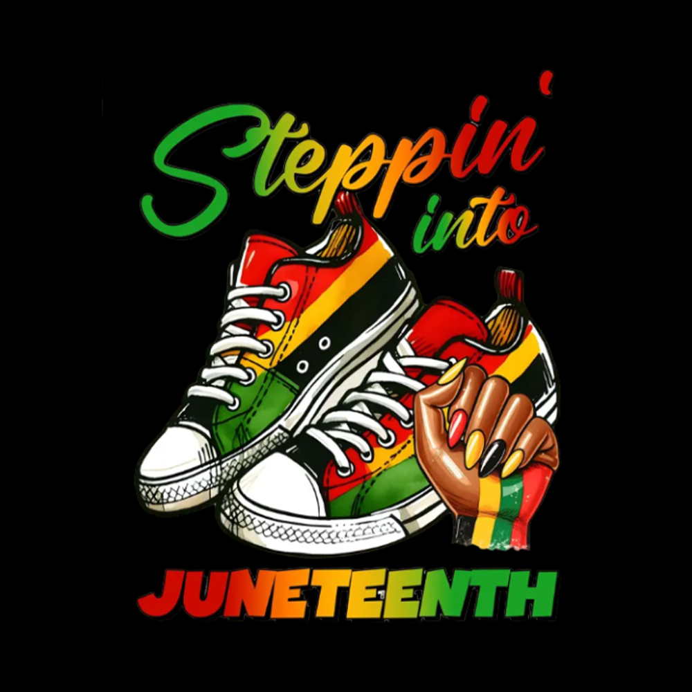 Stepping Into Juneteenth Washed T-Shirt