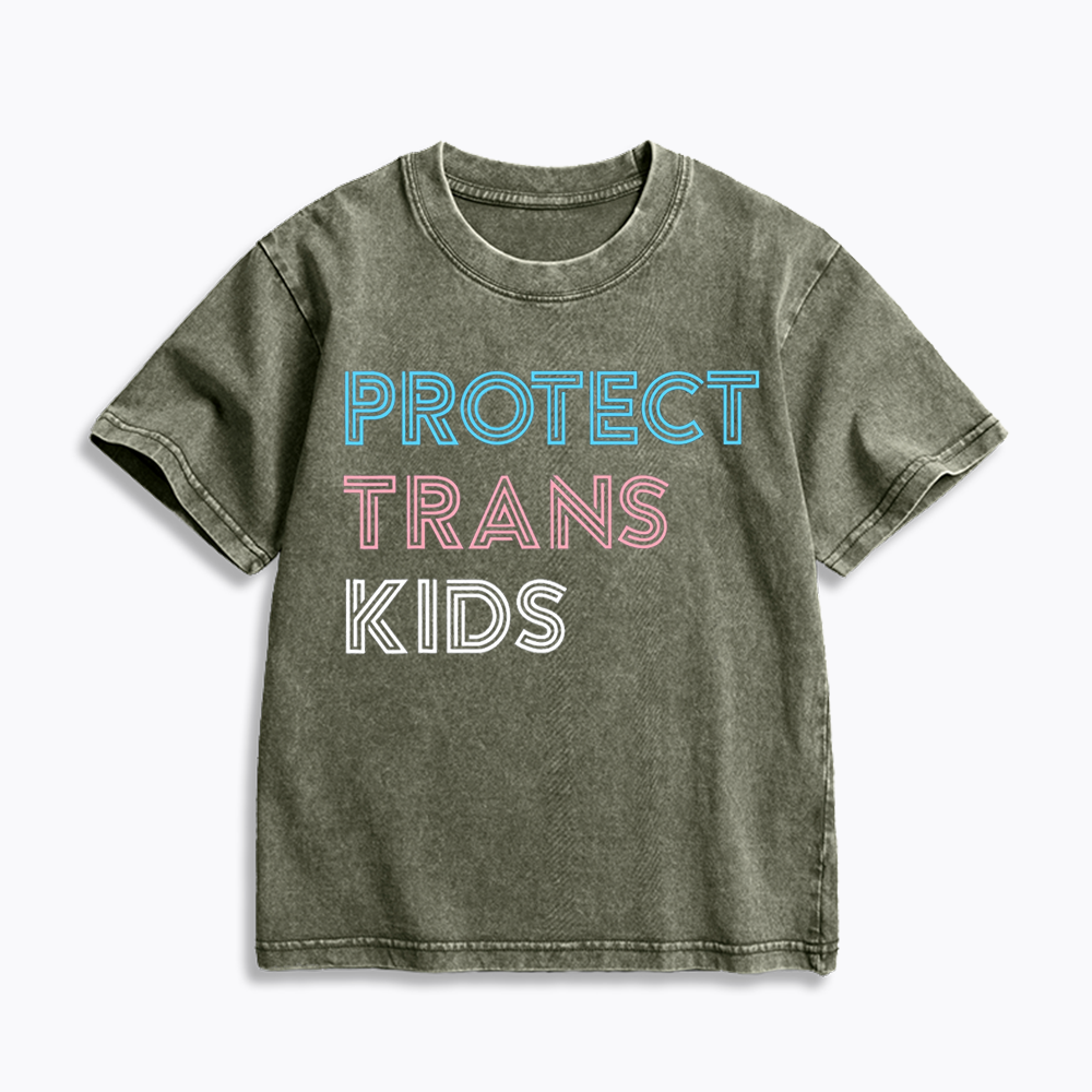 Protect Trans Kids Washed T-Shirts