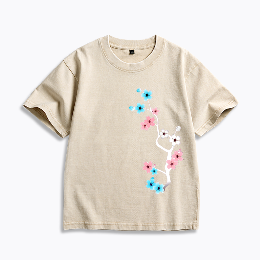 Comfort Colors Dark Sakura Trans Kids Washed T-Shirts