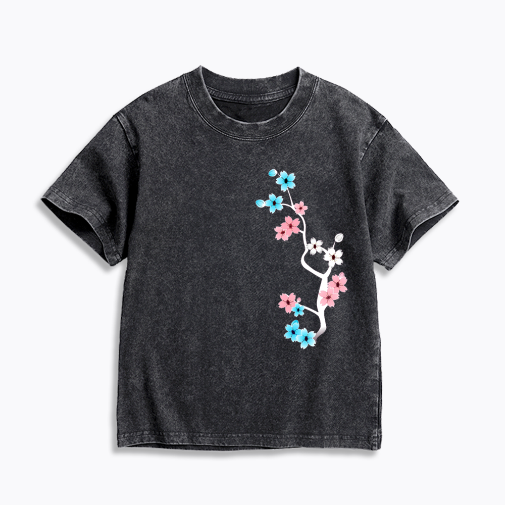 Comfort Colors Dark Sakura Trans Kids Washed T-Shirts