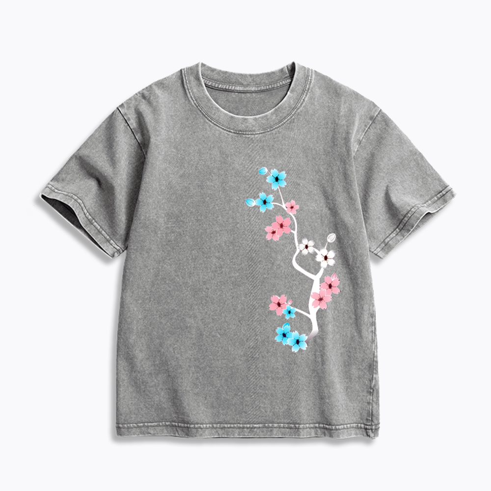 Comfort Colors Dark Sakura Trans Kids Washed T-Shirts