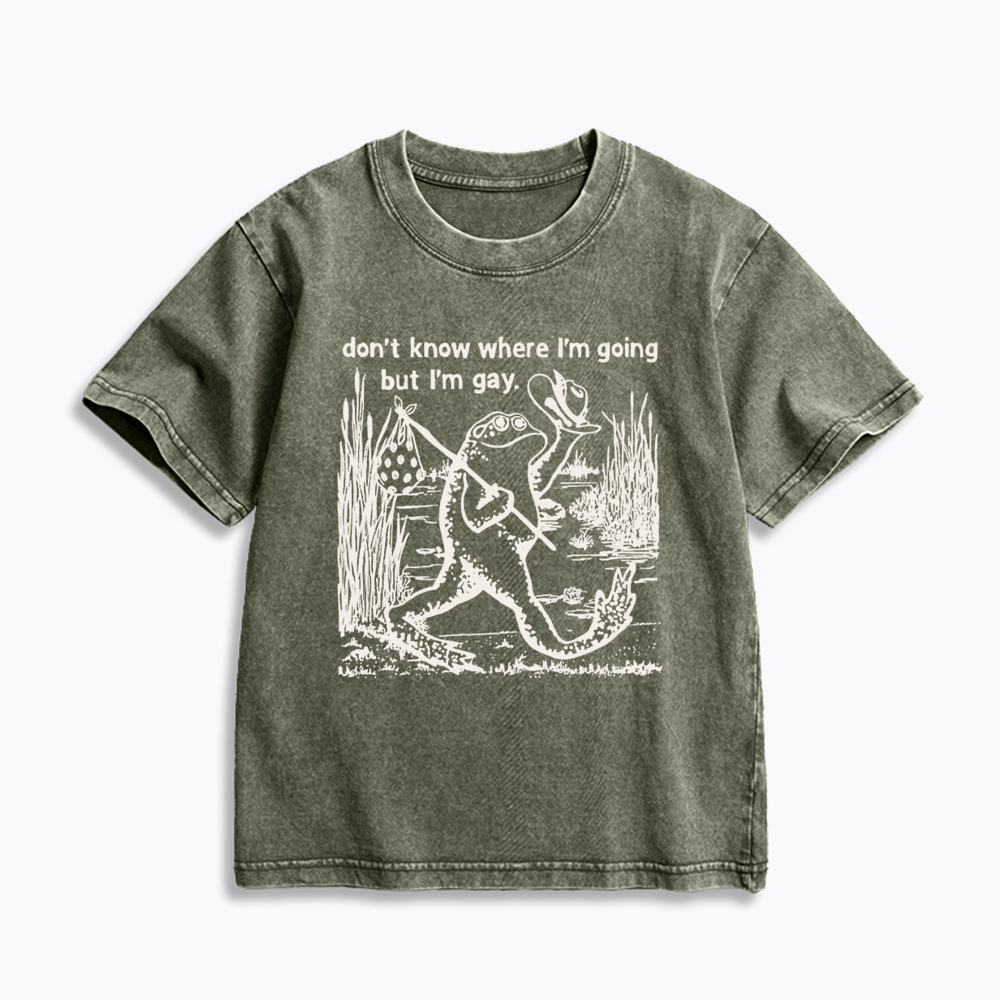 Queer Graphic Kids Washed T-Shirts