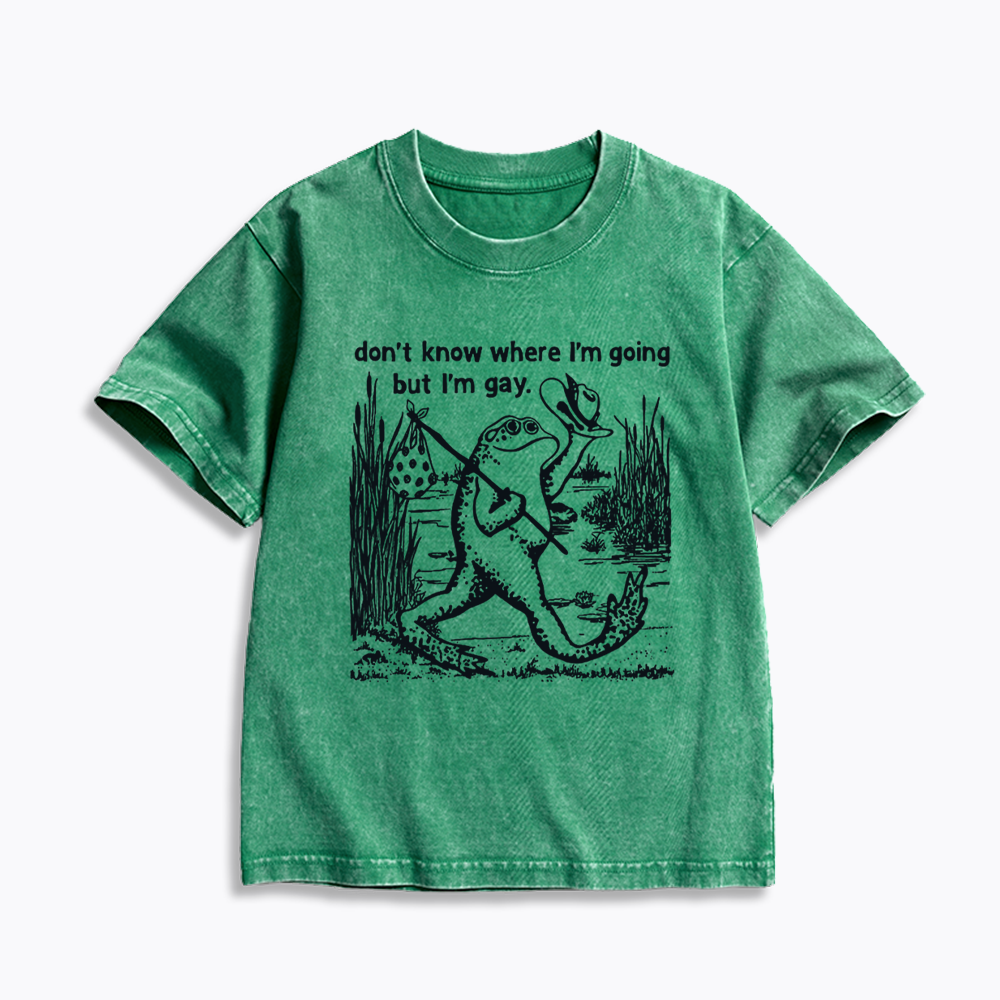 Queer Graphic Kids Washed T-Shirts