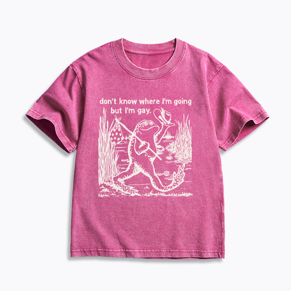 Queer Graphic Kids Washed T-Shirts