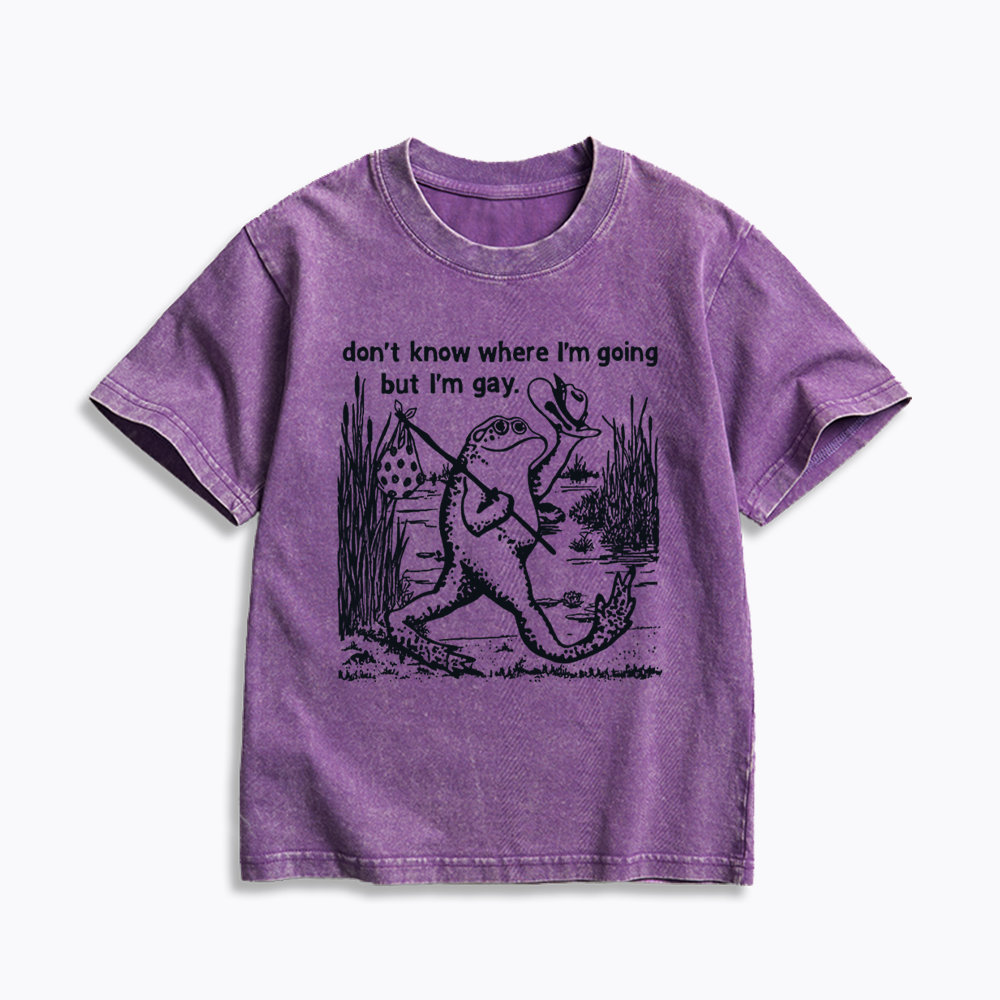 Queer Graphic Kids Washed T-Shirts