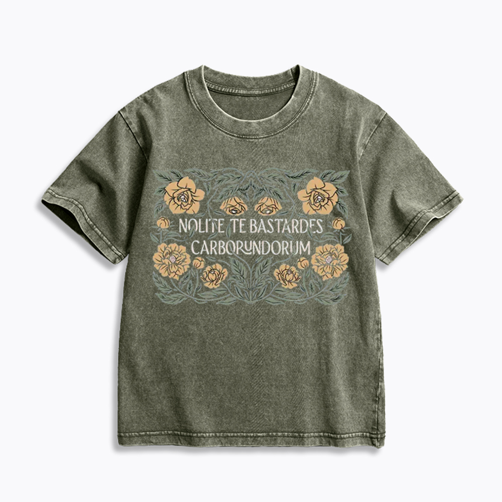 Nolite Te Bastardes Carborundorum Kids Washed T-Shirt