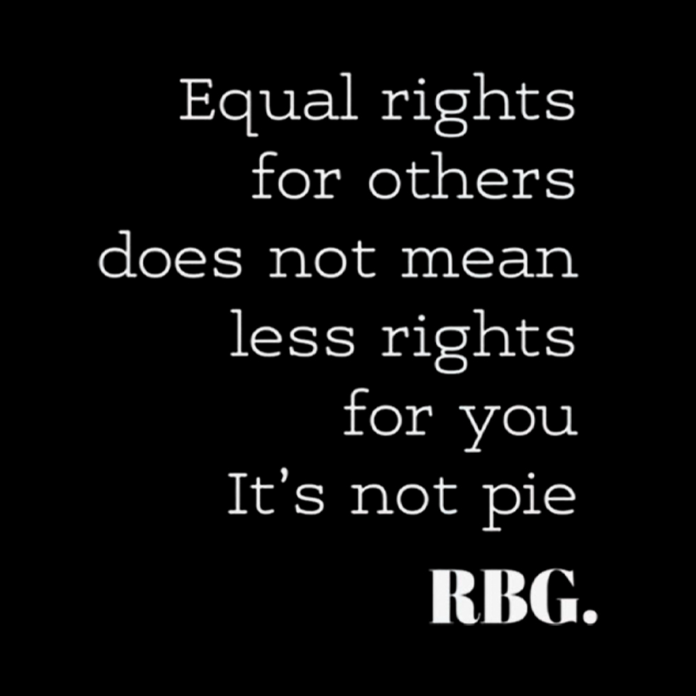 RBG Equal Rights for Others Does Not Mean Less Rights for You It's Not Pie Kids Washed T-Shirt