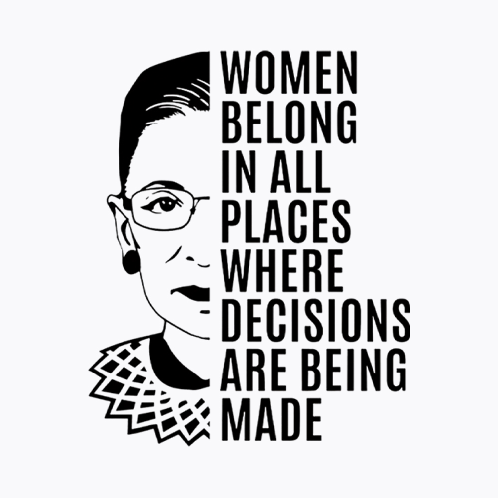 Women Belong in All Places Notorious RBG Washed T-Shirt