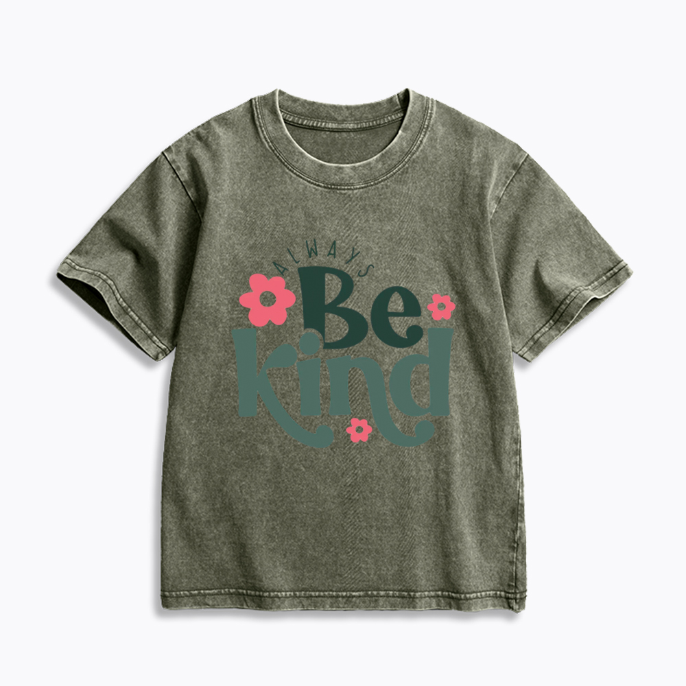 Always Be Kind Kids Washed T-Shirt