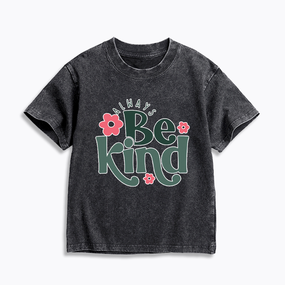 Always Be Kind Kids Washed T-Shirt