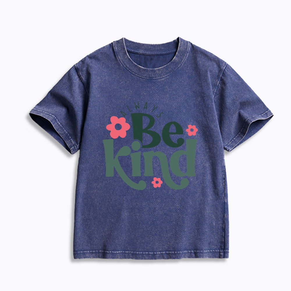 Always Be Kind Kids Washed T-Shirt