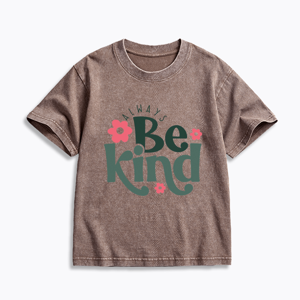 Always Be Kind Kids Washed T-Shirt