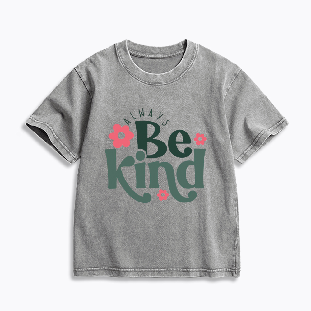 Always Be Kind Kids Washed T-Shirt