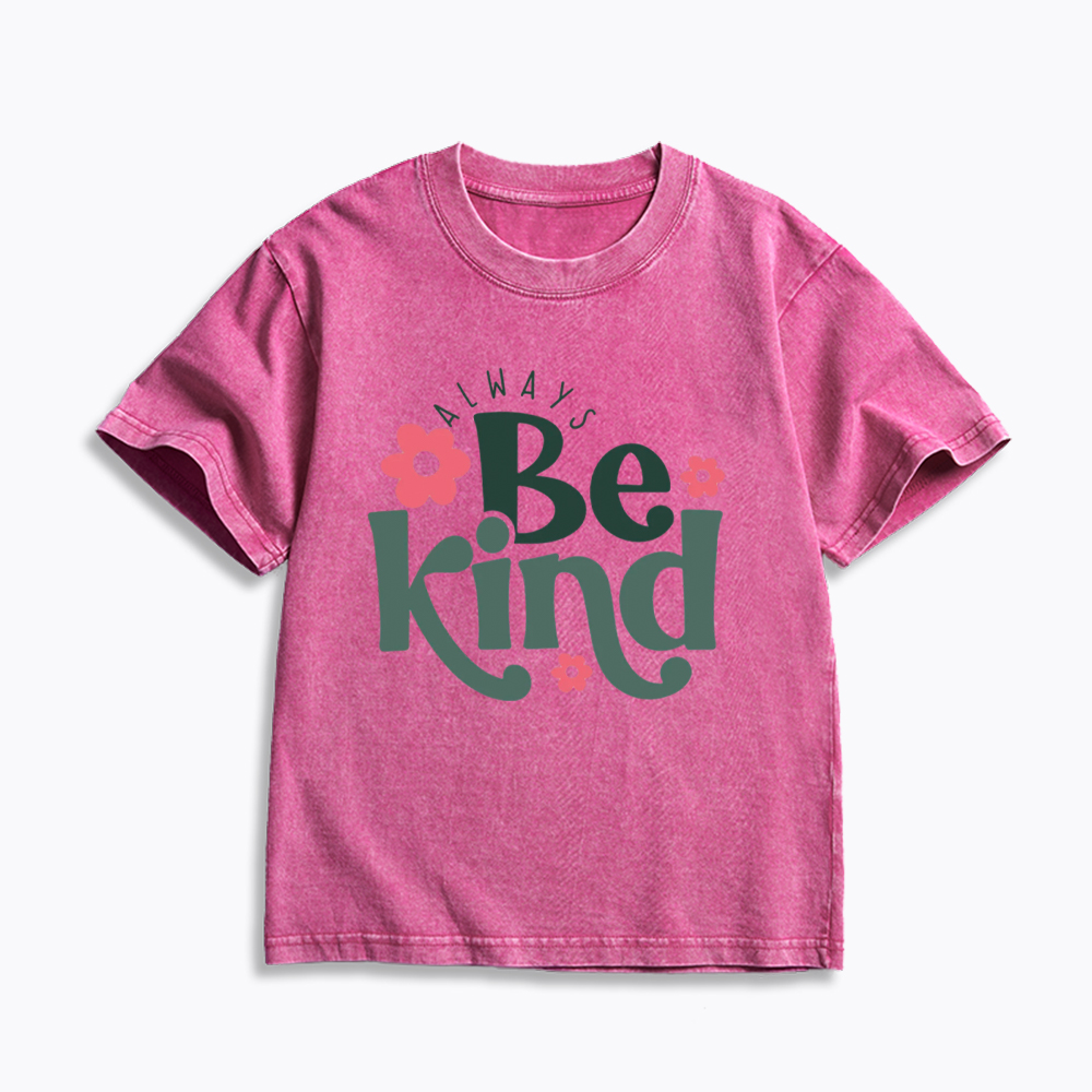 Always Be Kind Kids Washed T-Shirt