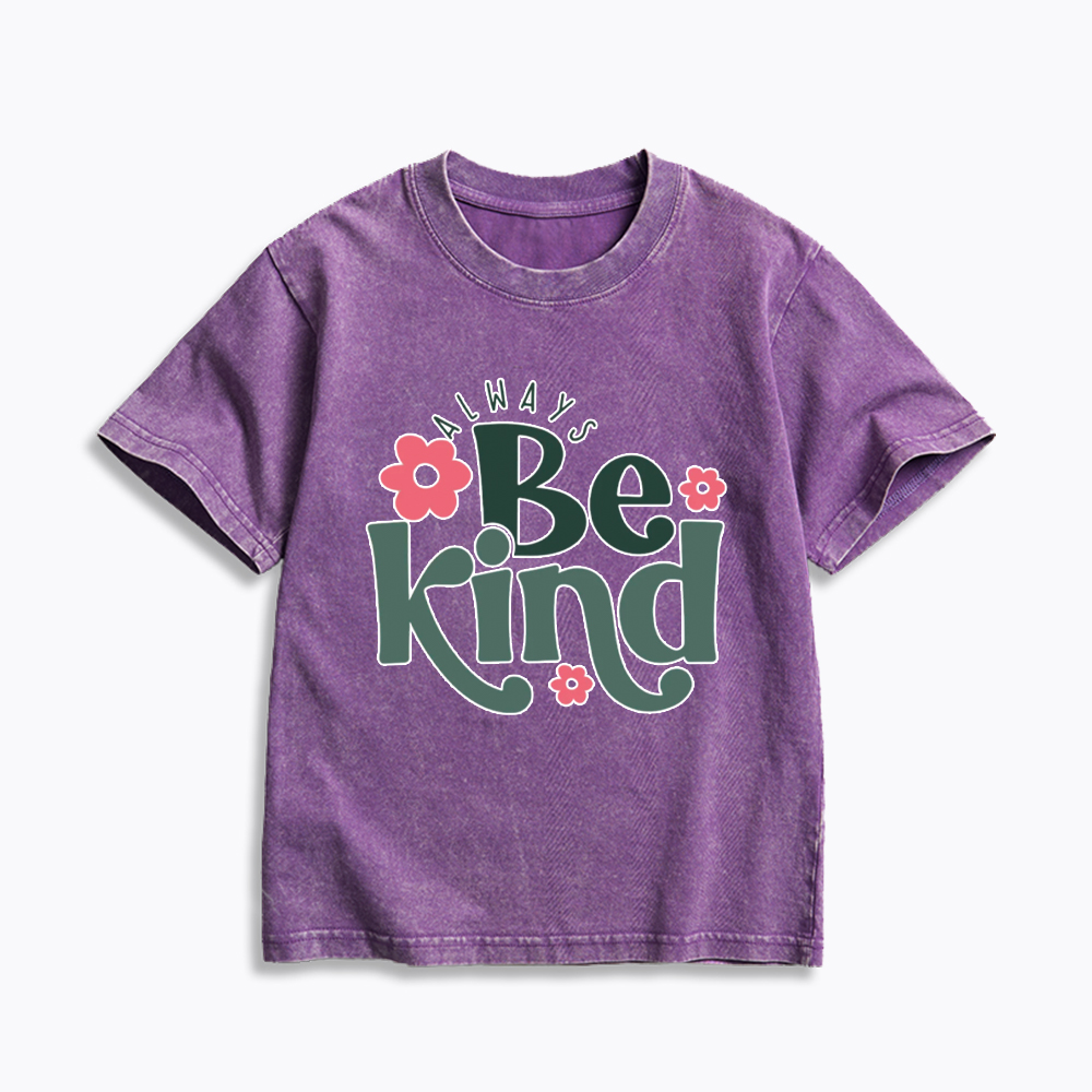 Always Be Kind Kids Washed T-Shirt