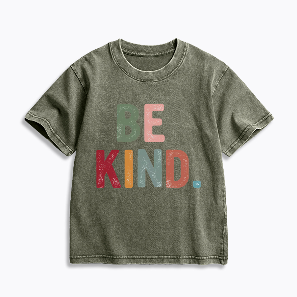 Be Kind Vintage Kids Washed T-Shirt