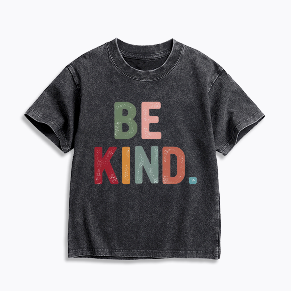 Be Kind Vintage Kids Washed T-Shirt