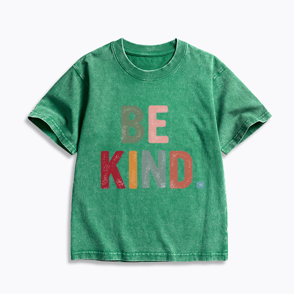 Be Kind Vintage Kids Washed T-Shirt