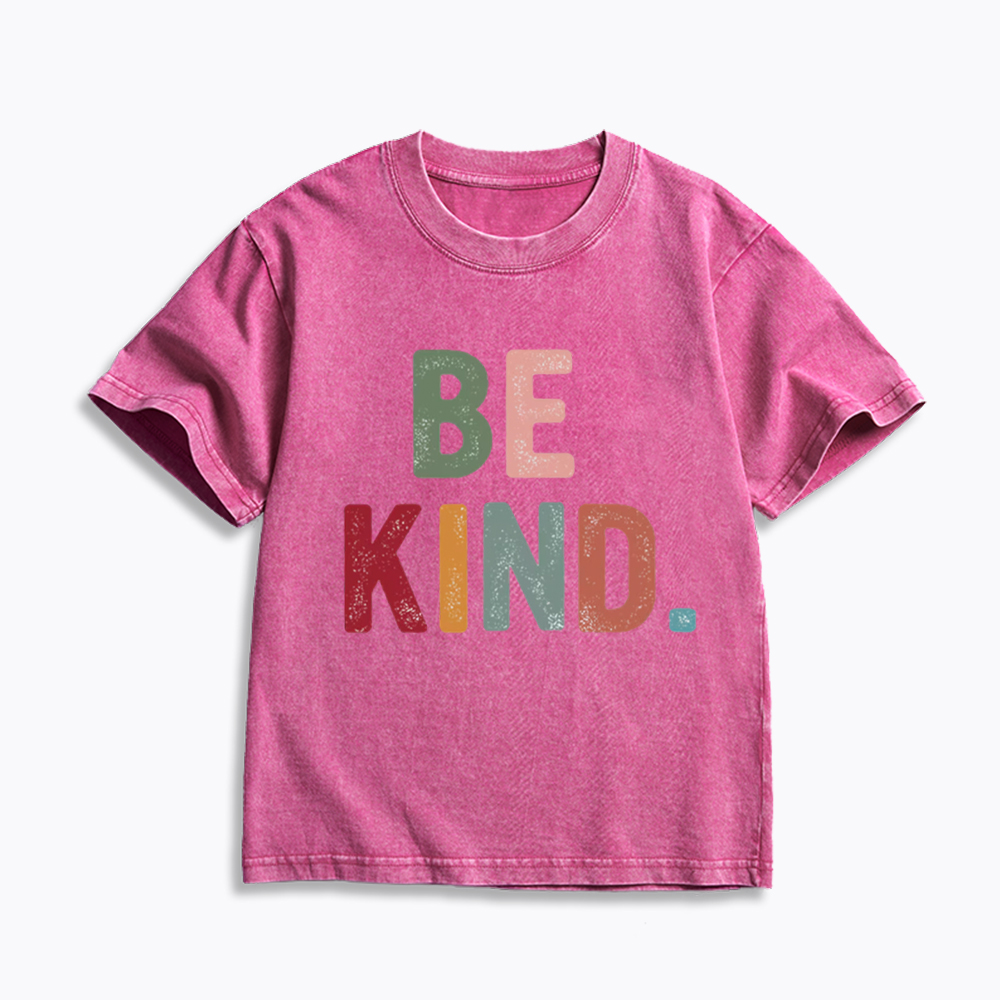 Be Kind Vintage Kids Washed T-Shirt