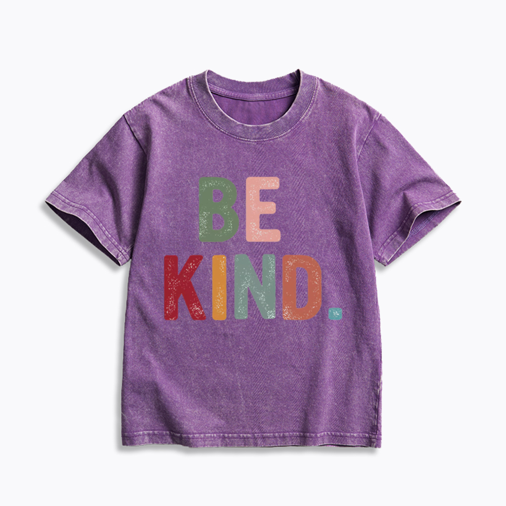 Be Kind Vintage Kids Washed T-Shirt