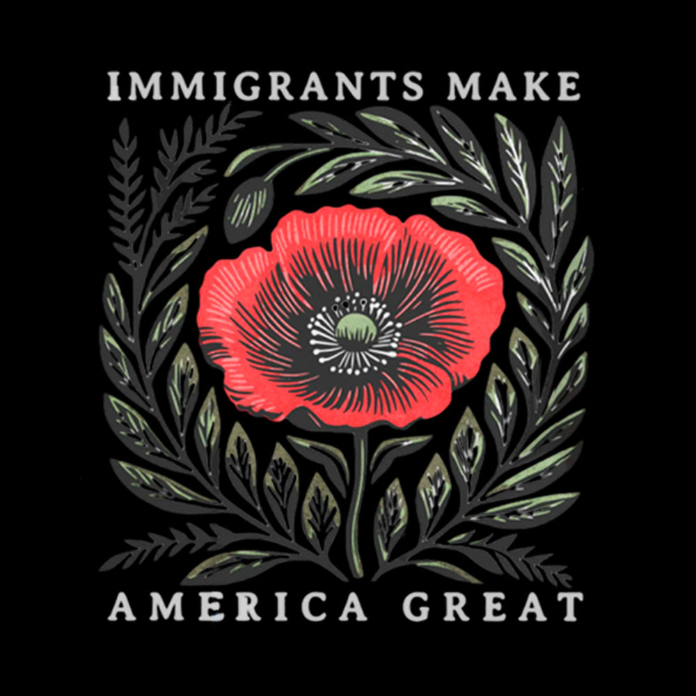 Immigrants Make America Great Off Shoulder T-Shirt