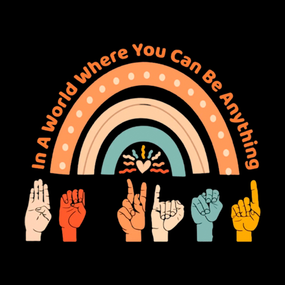 Be Kind in a World Where You Can Be Anything Off Shoulder T-Shirt