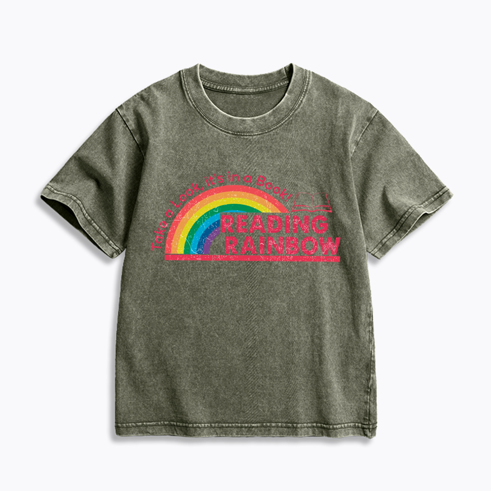 Take a Look, It’s in a Book Kids Washed T-Shirt