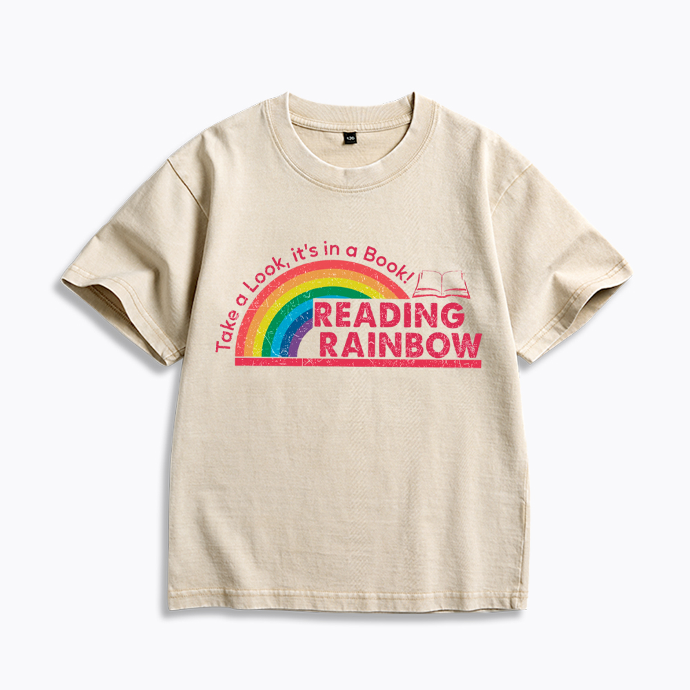 Take a Look, It’s in a Book Kids Washed T-Shirt