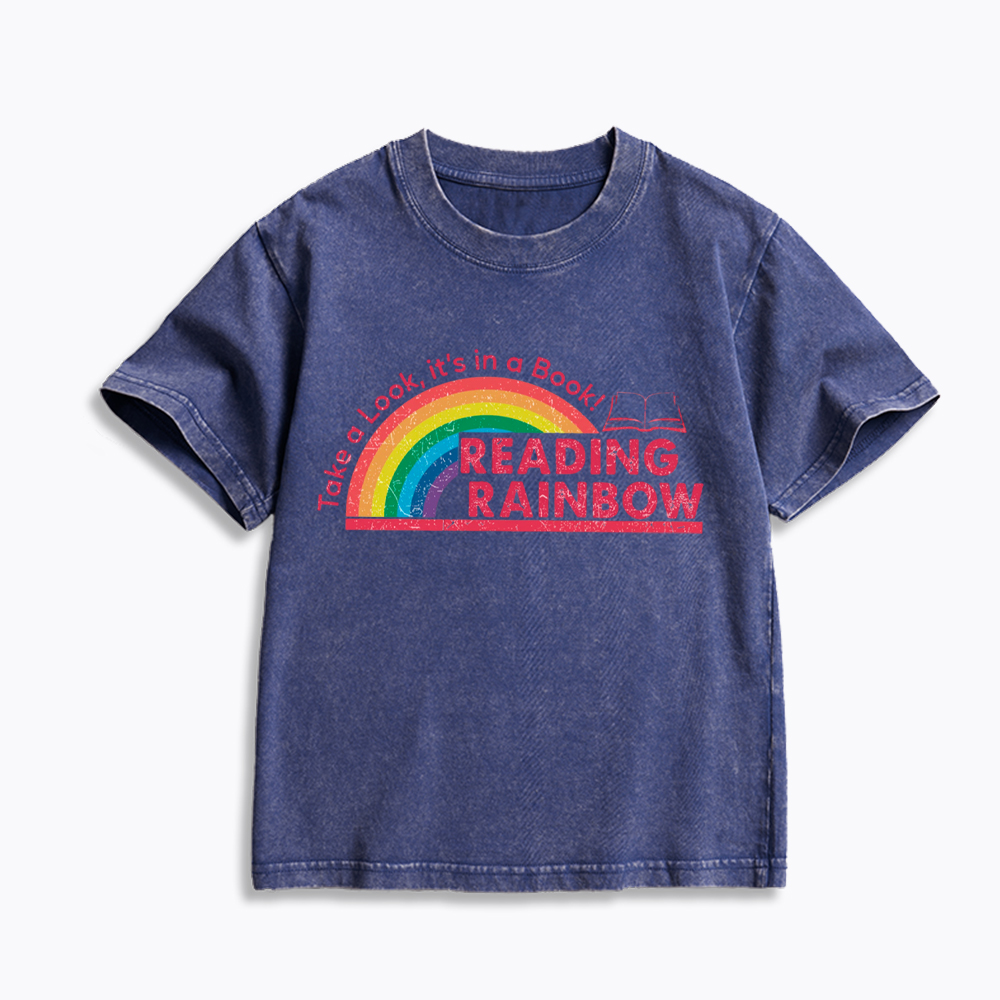 Take a Look, It’s in a Book Kids Washed T-Shirt
