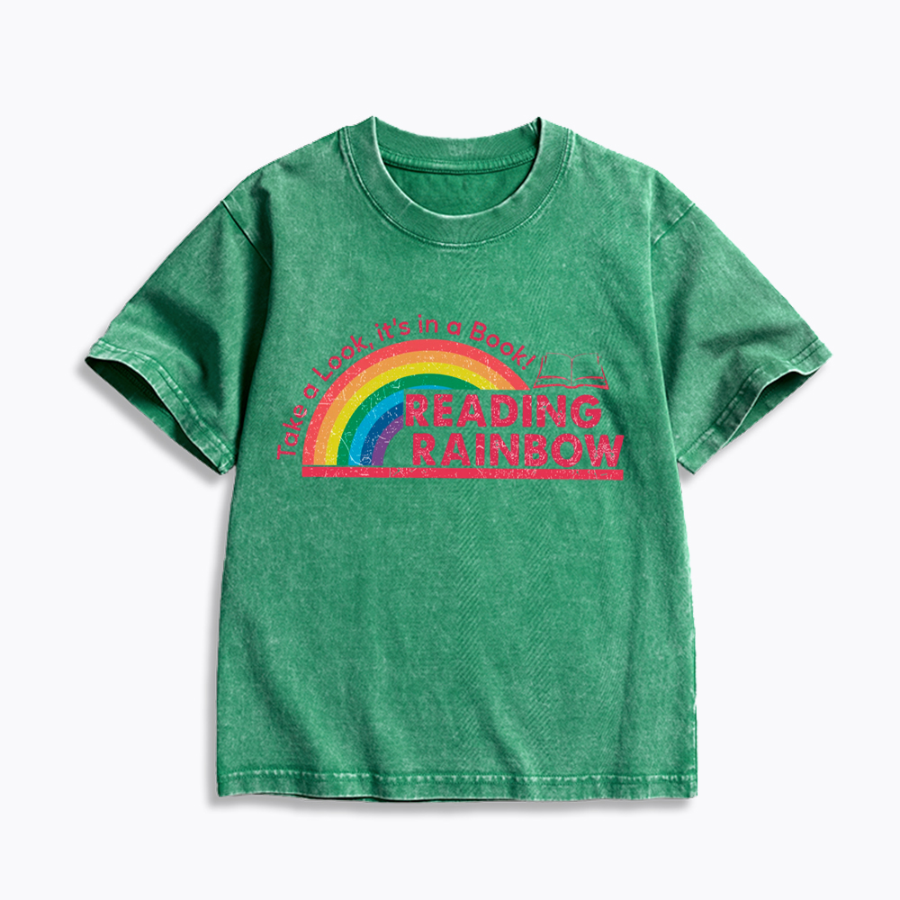 Take a Look, It’s in a Book Kids Washed T-Shirt