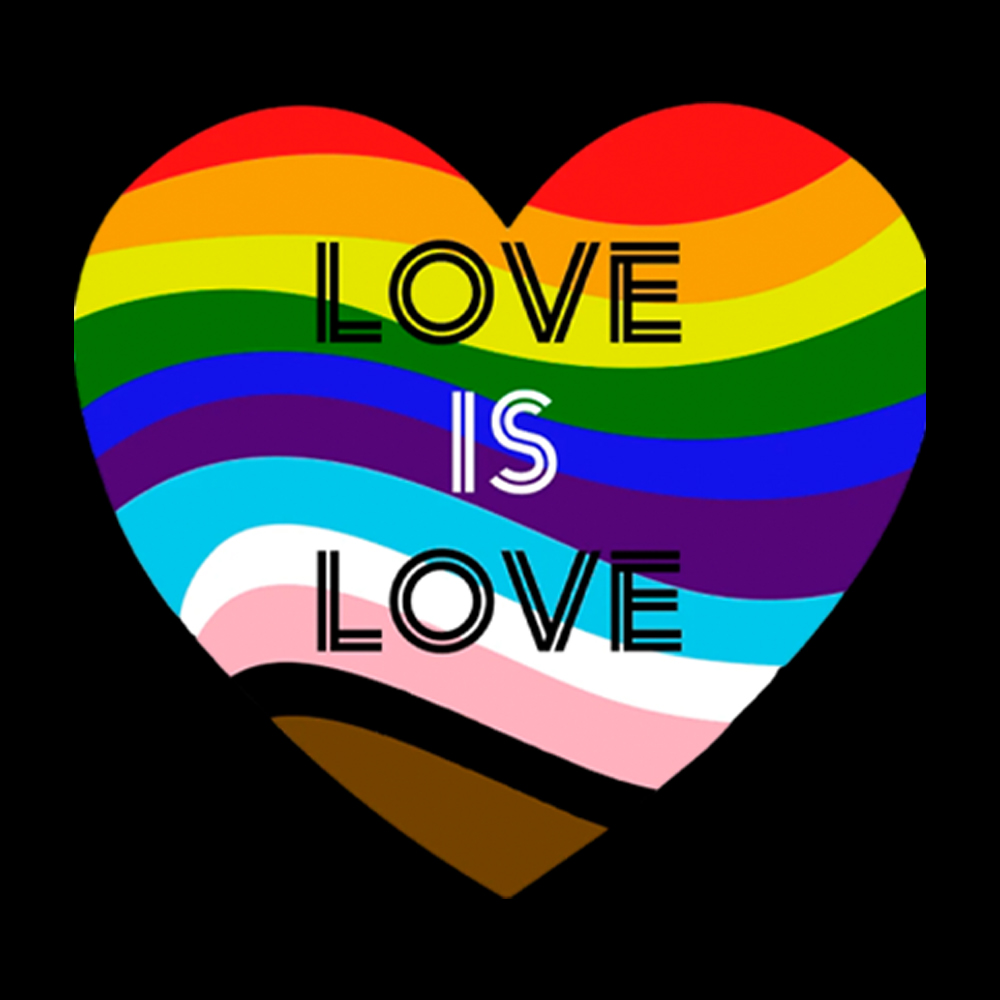 Love is Love Off Shoulder T-Shirt