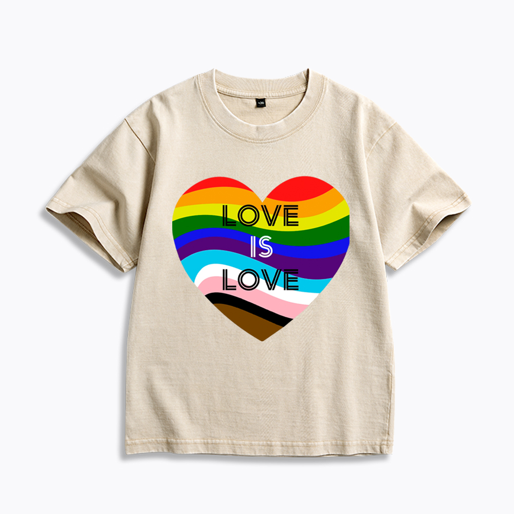 Love is Love Kids Washed T-Shirt