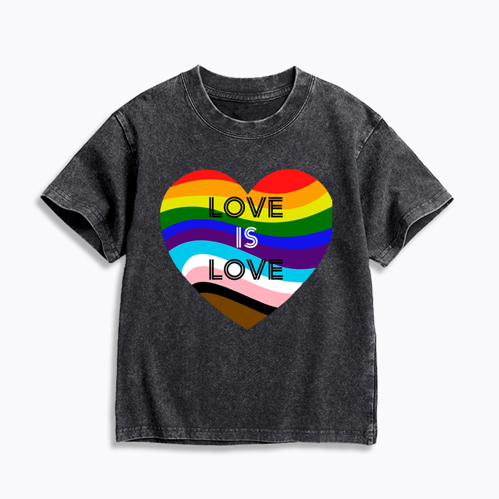 Love is Love Kids Washed T-Shirt
