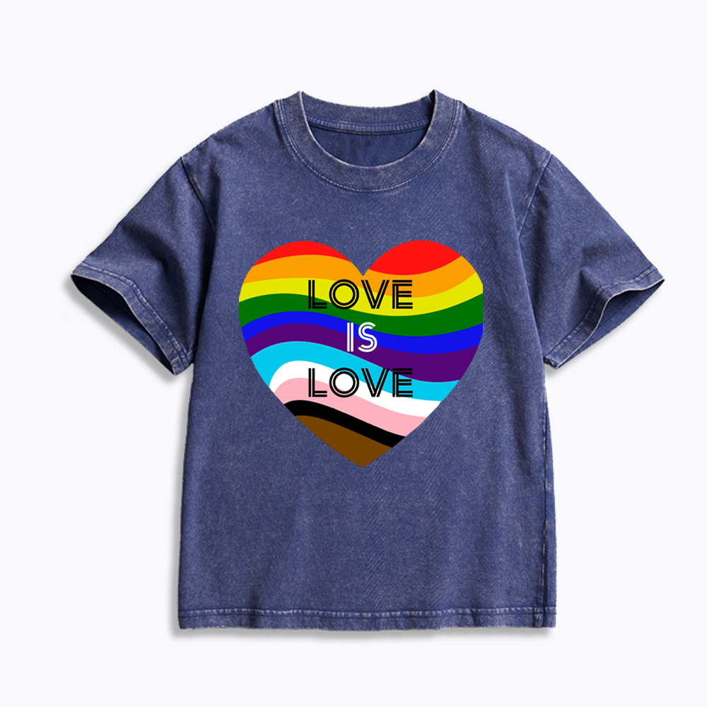 Love is Love Kids Washed T-Shirt