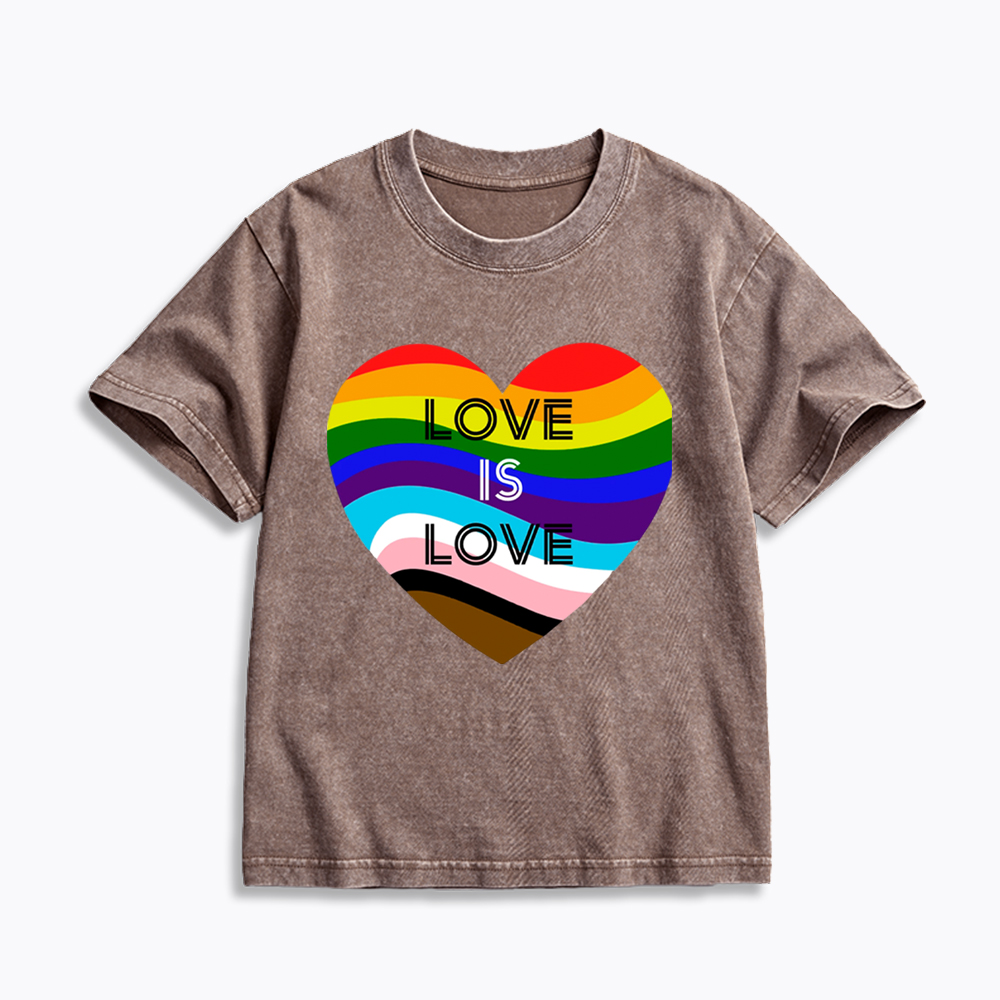 Love is Love Kids Washed T-Shirt