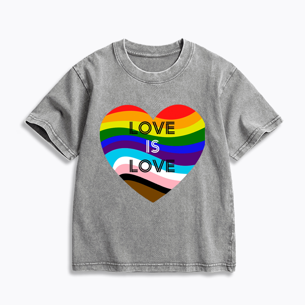 Love is Love Kids Washed T-Shirt
