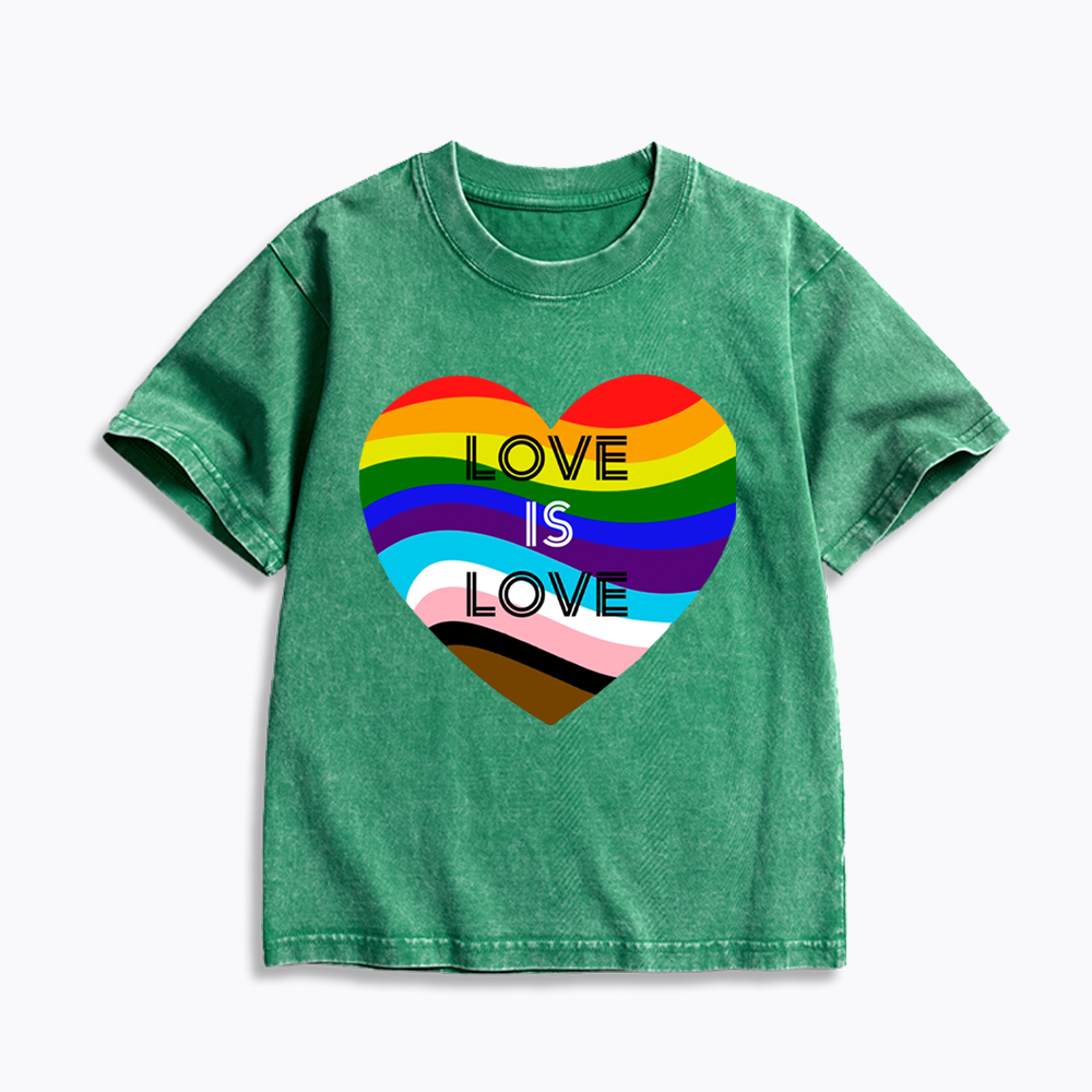 Love is Love Kids Washed T-Shirt