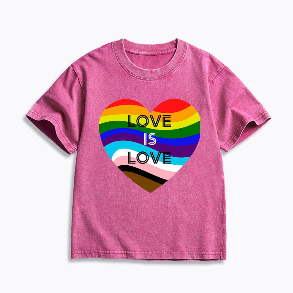 Love is Love Kids Washed T-Shirt
