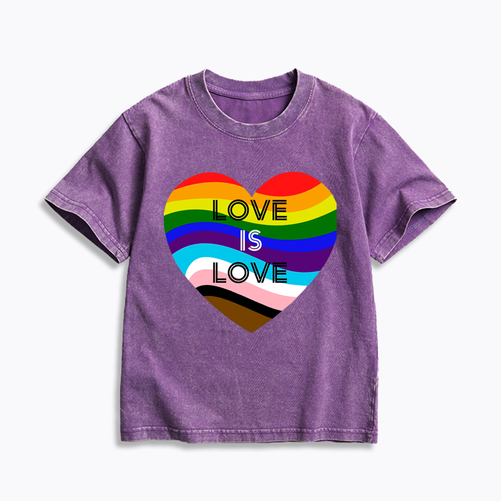 Love is Love Kids Washed T-Shirt