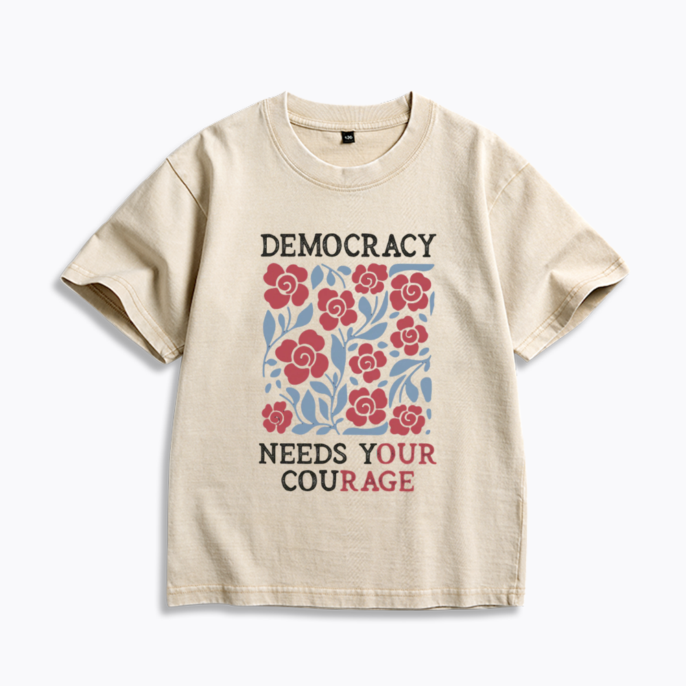 Pro Democracy Kids Washed T-Shirts