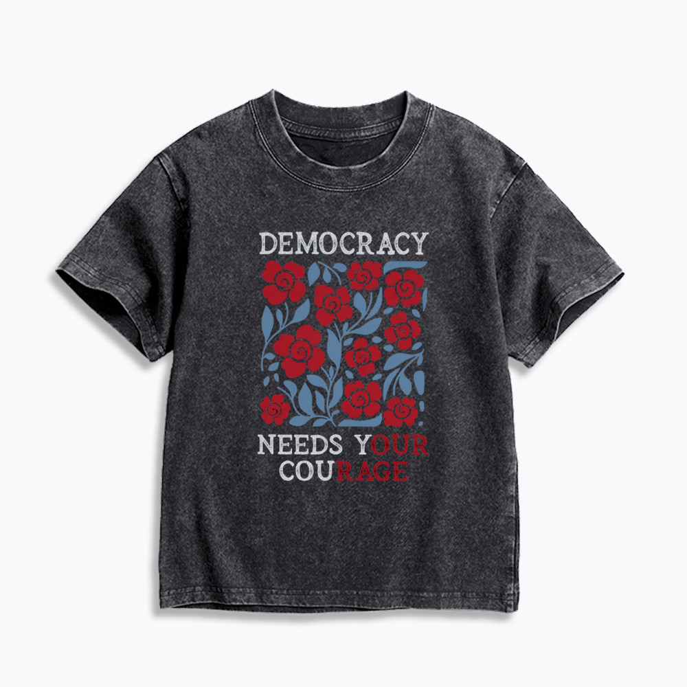 Pro Democracy Kids Washed T-Shirts