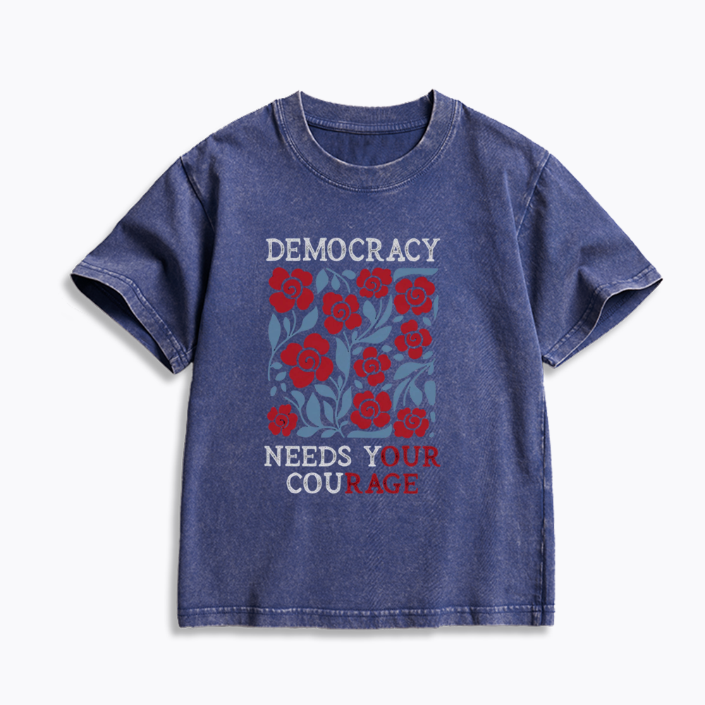 Pro Democracy Kids Washed T-Shirts