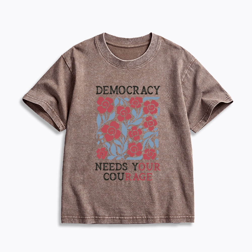 Pro Democracy Kids Washed T-Shirts