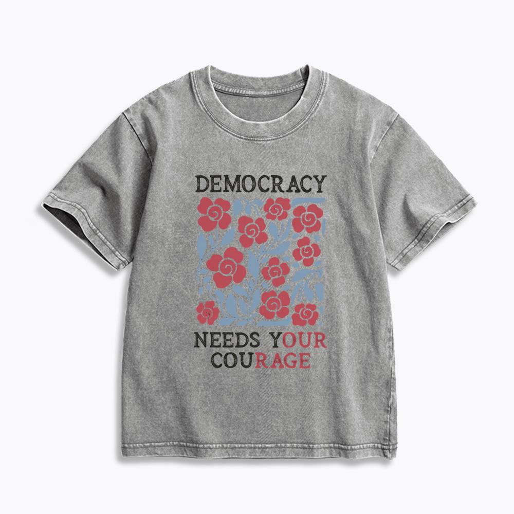 Pro Democracy Kids Washed T-Shirts
