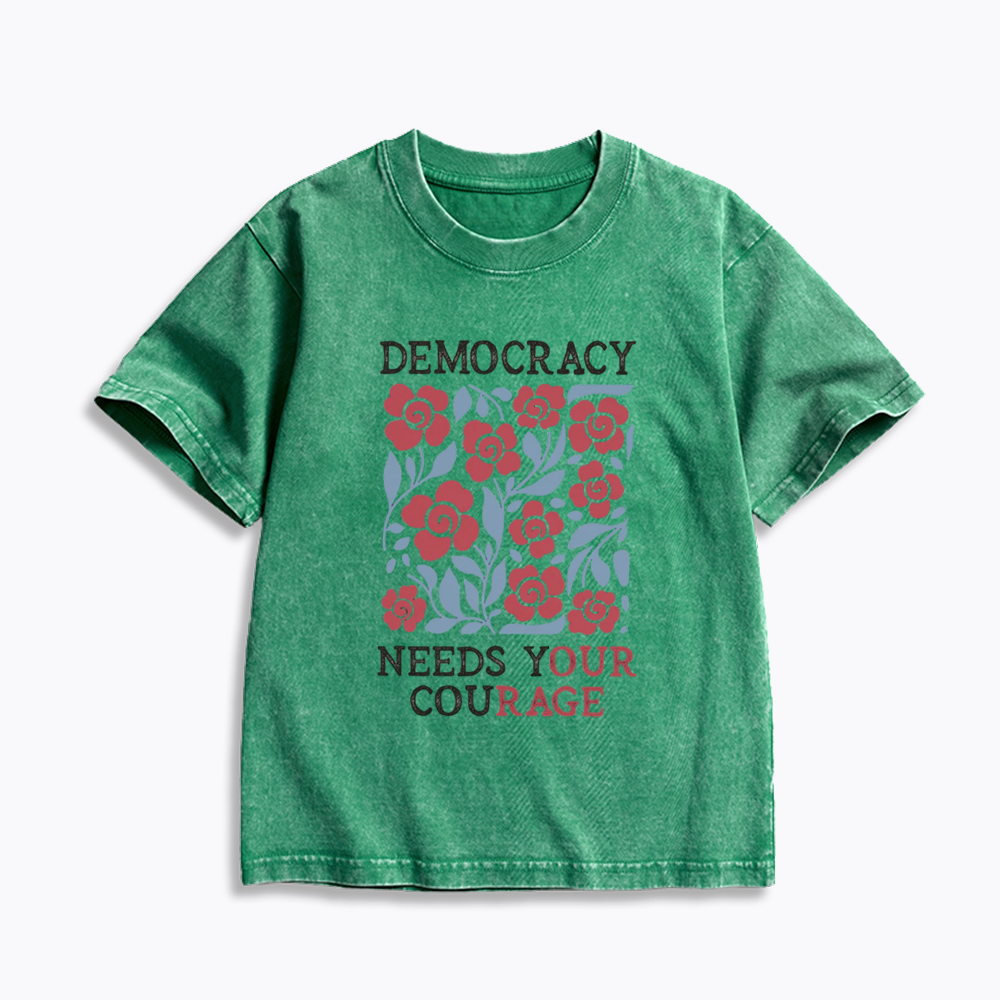 Pro Democracy Kids Washed T-Shirts