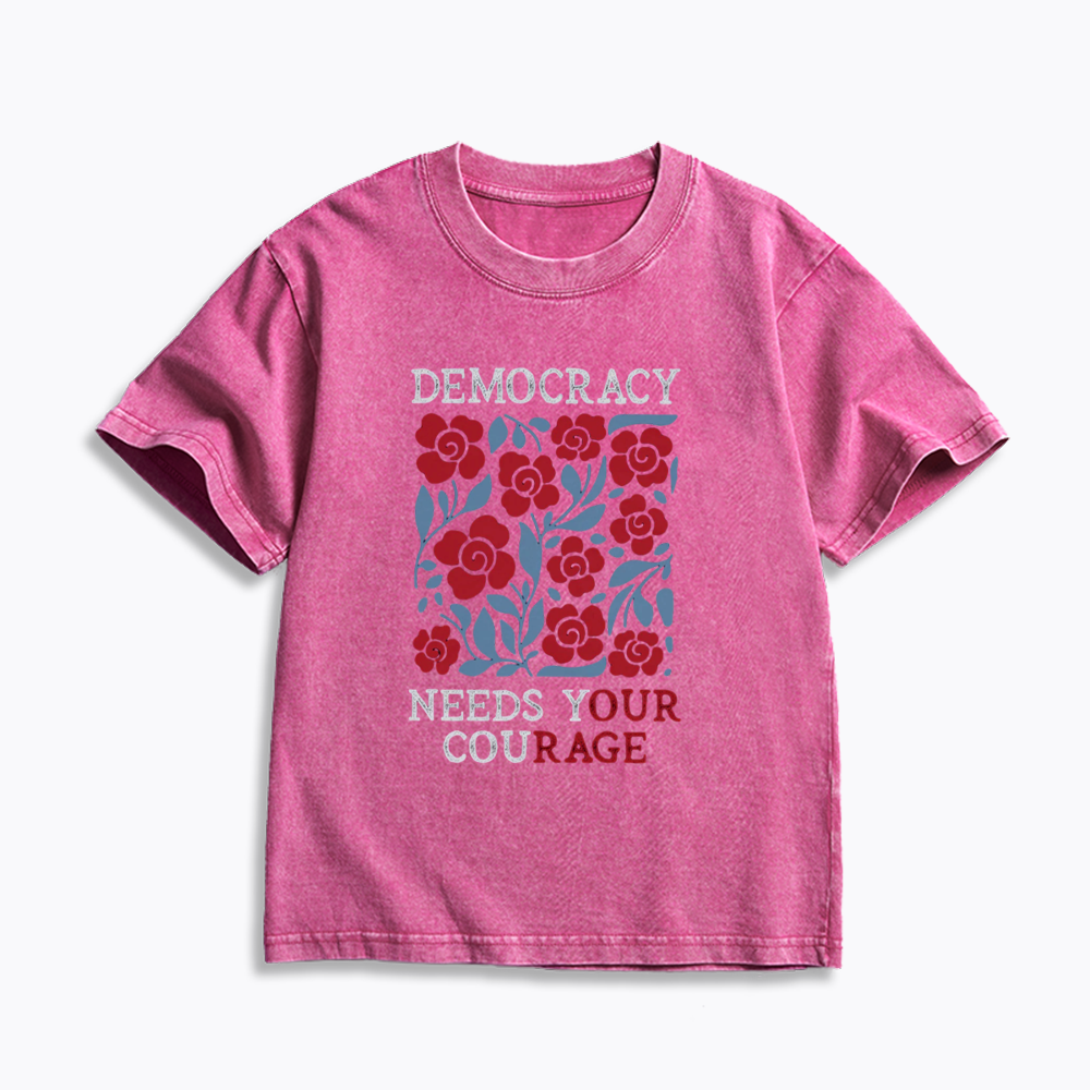 Pro Democracy Kids Washed T-Shirts