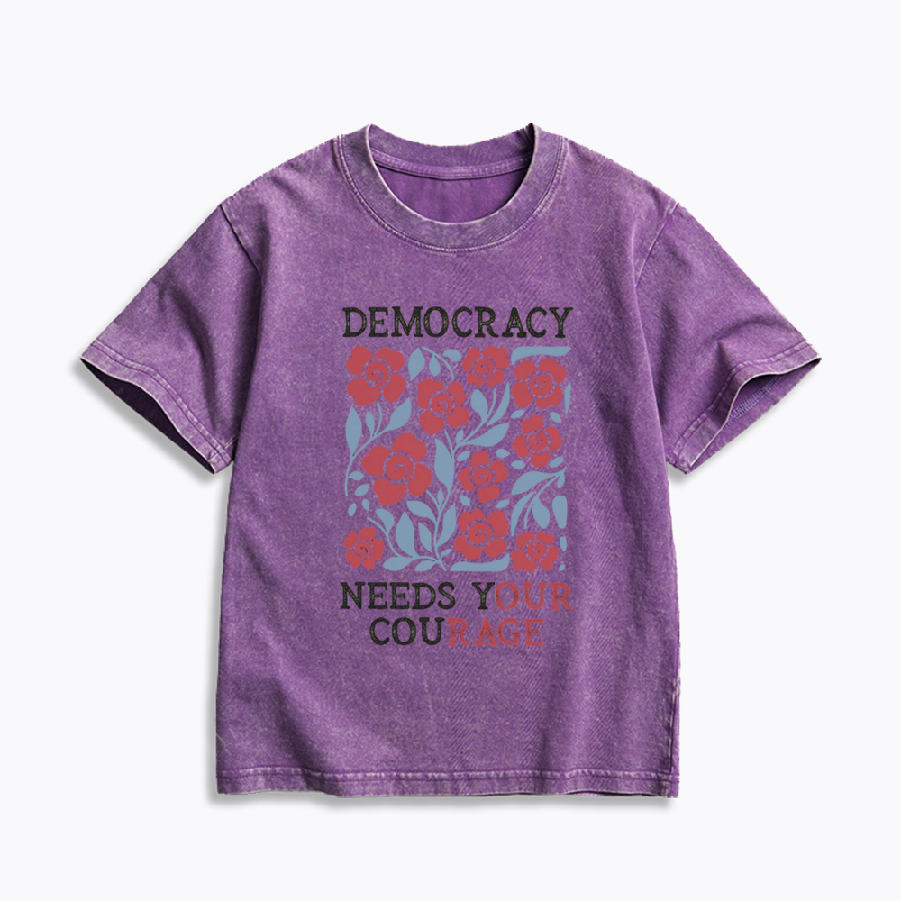 Pro Democracy Kids Washed T-Shirts