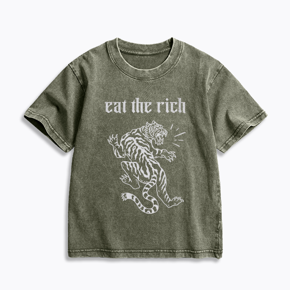 Eat The Rich Kids Washed T-Shirts